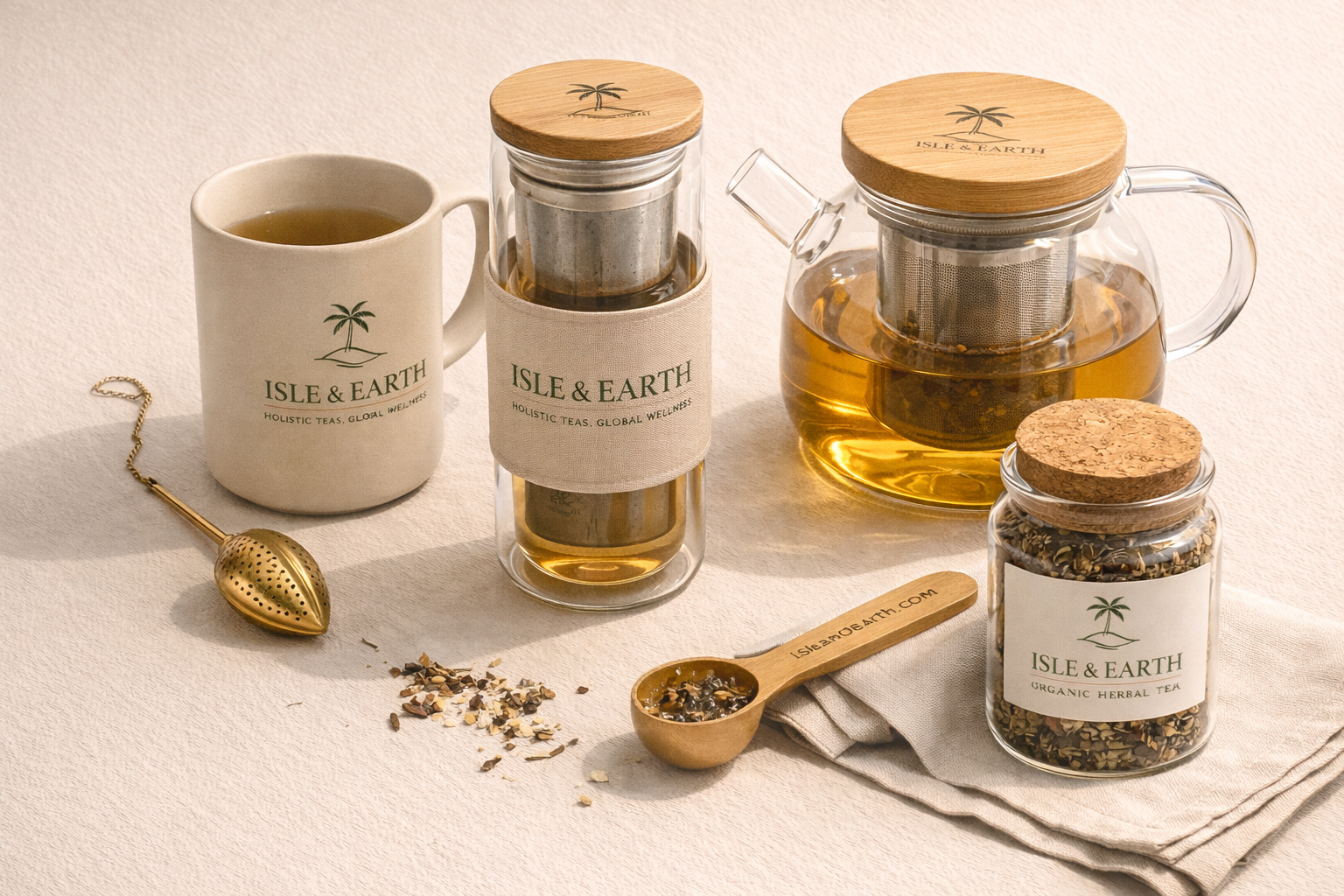 Isle & Earth Double-Wall Glass Cup