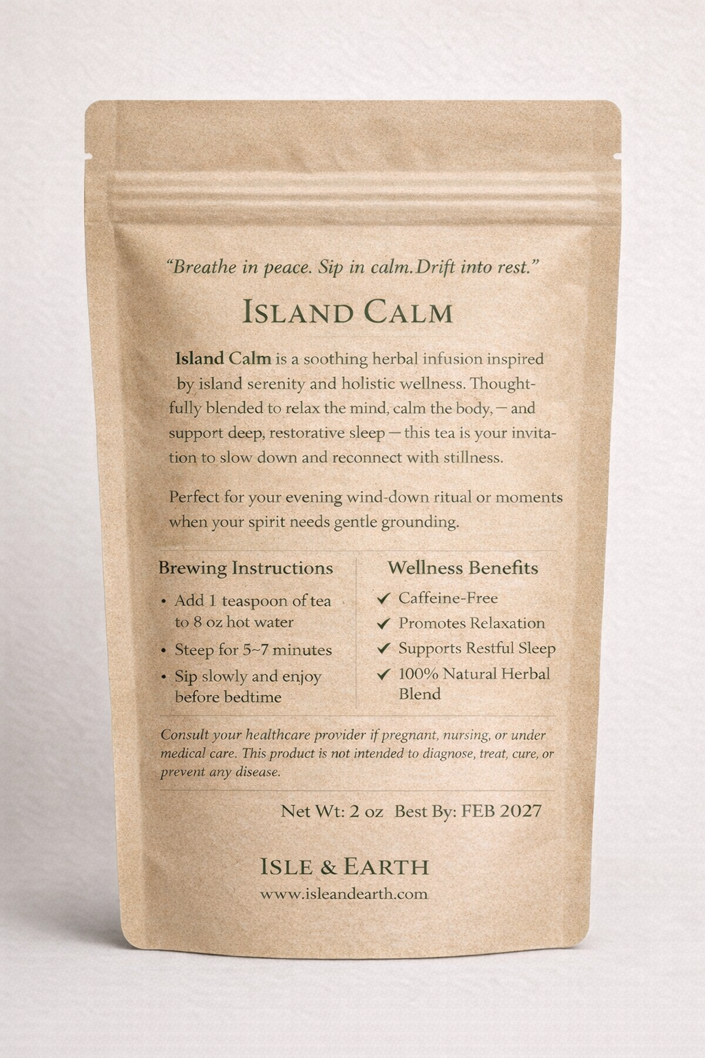 Island Calm ~ Relaxation & Sleep Herbal Tea